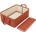 Dufro Low Profile Canvas Folding Storage Basket 24 L Terracotta - Product view