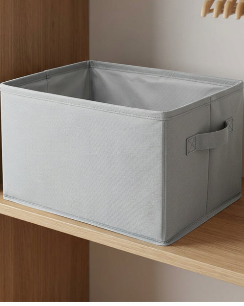 Dufro Rectangular Oxford Folding Storage Basket 38 L Slate - Lifestyle view