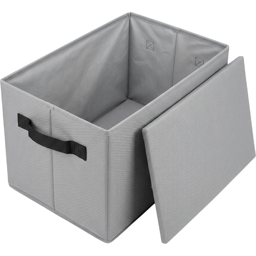 Dufro Rectangular Oxford Folding Storage Basket 38 L Slate - Product view