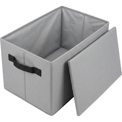Dufro Rectangular Oxford Folding Storage Basket 38 L Slate - Product view
